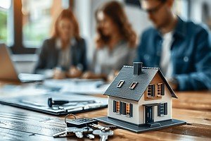 Situation Menschen beim Makler