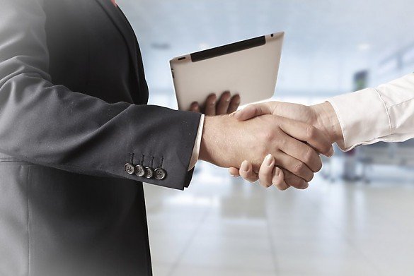gesch�ftlicher H�ndedruck