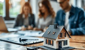 Beratungssituation Menschen Haus