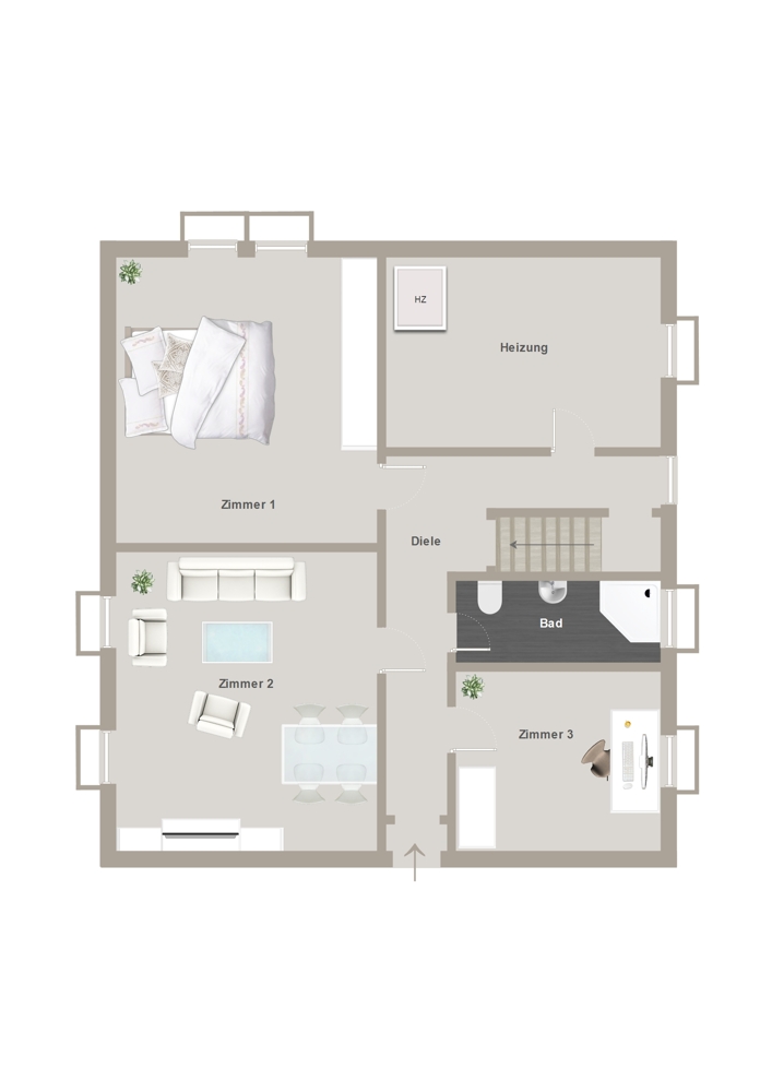 Kellergeschoss Einfamilienhaus Gro�ensee