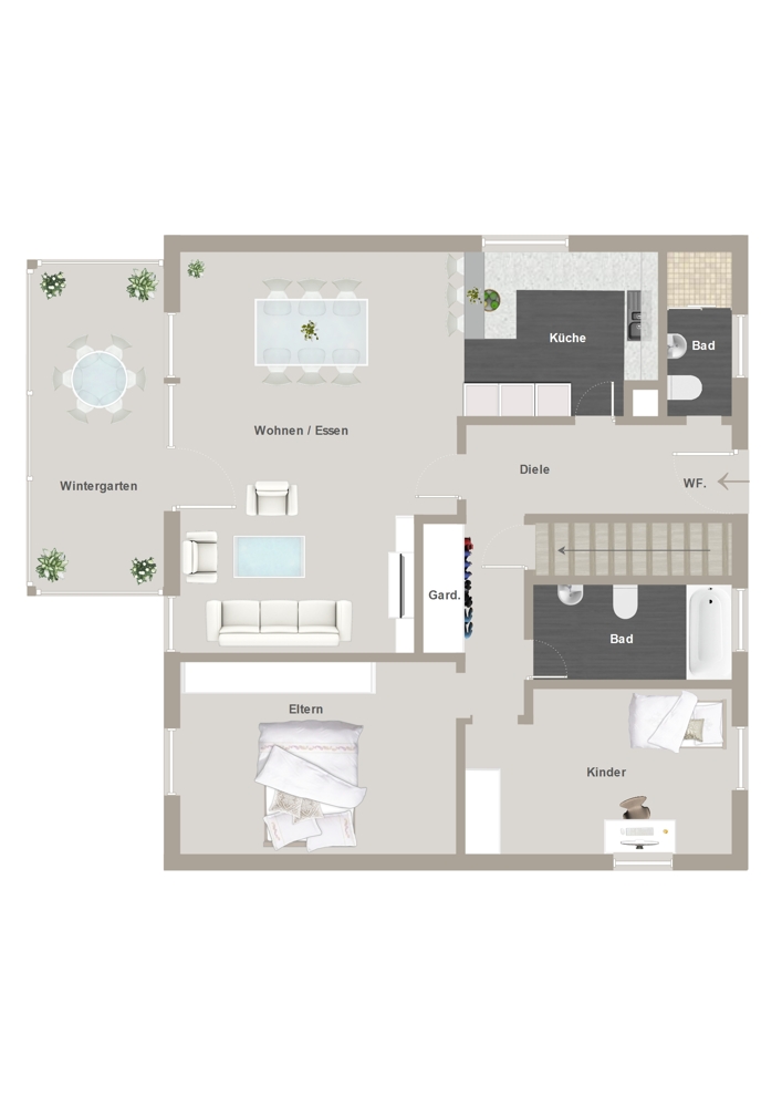 Erdgeschoss Einfamilienhaus Gro�ensee