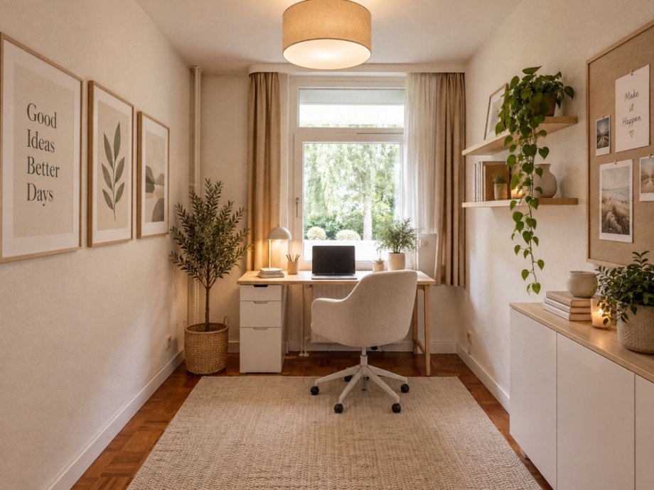 HomeOffice_KI_Einrichtungsidee Erdgeschosswohnung Bargteheide