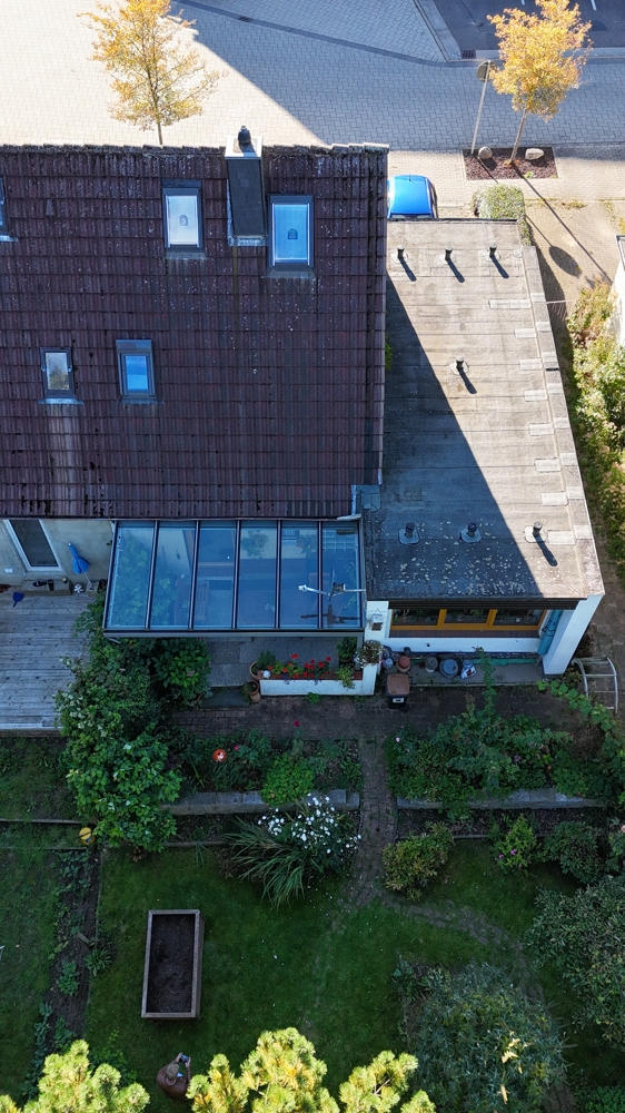Luftaufnahme Garten und Haus Reihenendhaus Bad Oldesloe