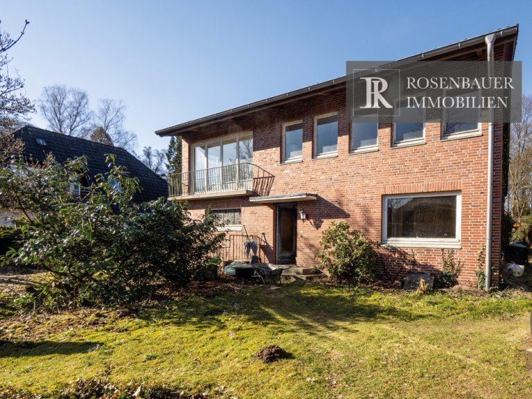 Haus Vorderseite Hamburg / Wohldorf-Ohlstedt Einfamilienhaus BEREIT F�R EIN NEUES KAPITEL: ARCHITEKTENHAUS IN GUTER LAGE.