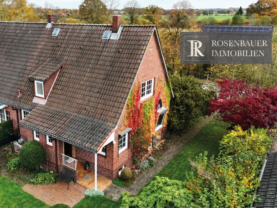 Luftaufnahme Haus Doppelhaush�lfte Jersbek