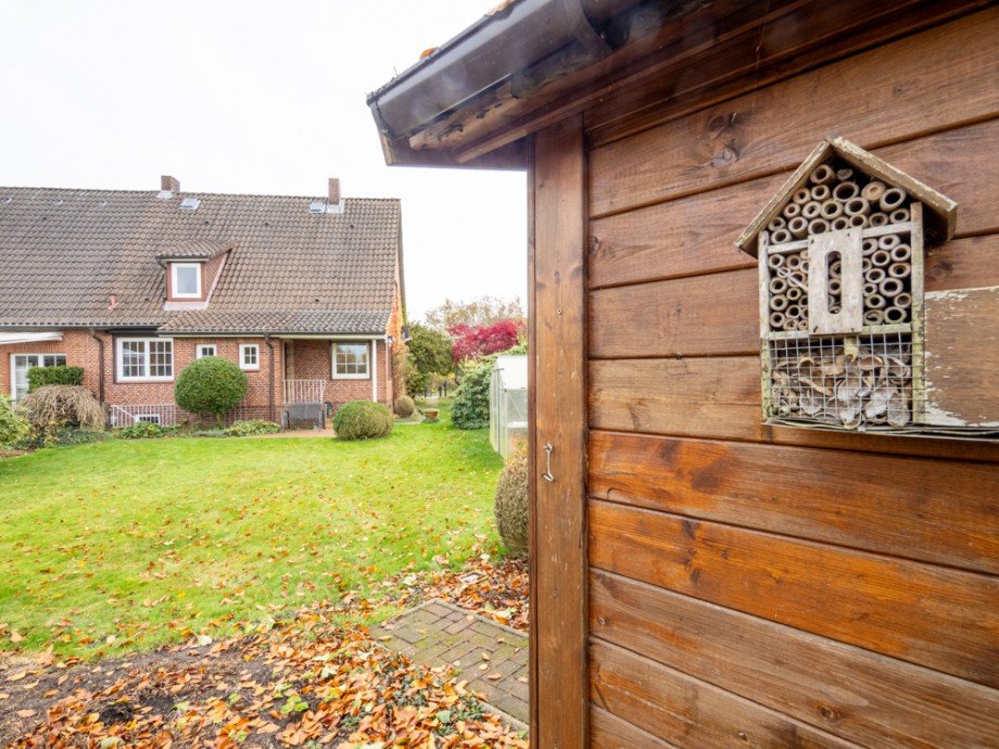 Gartenblick Doppelhaush�lfte Jersbek