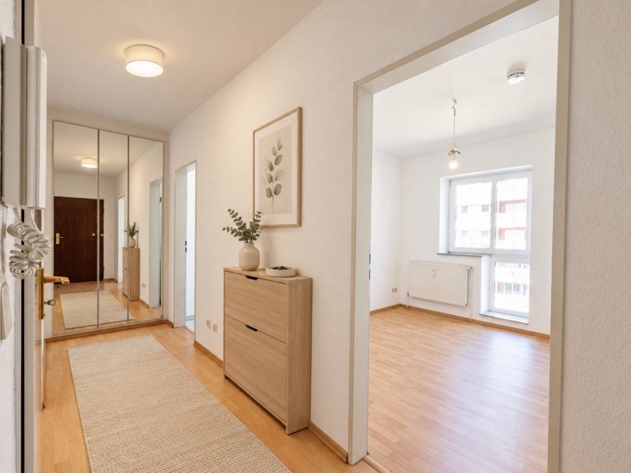 Flur KI Einrichtungsidee Etagenwohnung Glinde