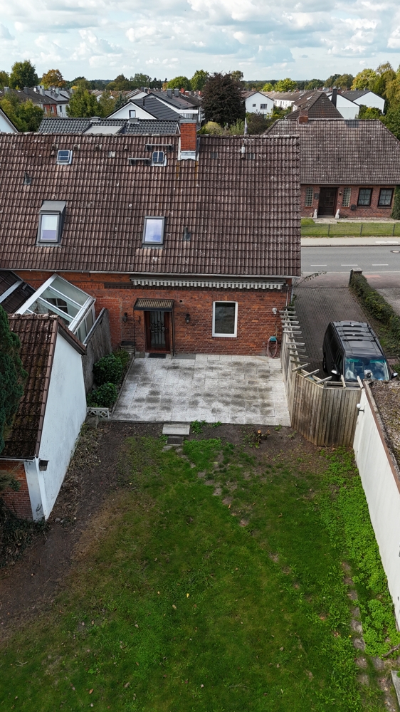 Haus Luftaufnahme Doppelhaush�lfte Bargteheide