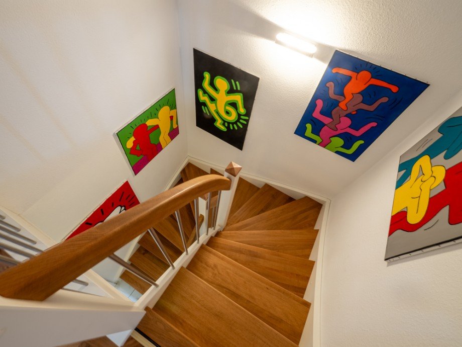 Treppenhaus mit neuer Treppe Doppelhaush�lfte Bargteheide