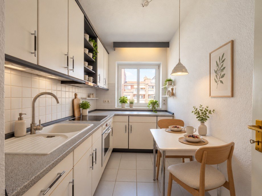 K�che KI Einrichtungsidee Etagenwohnung Glinde