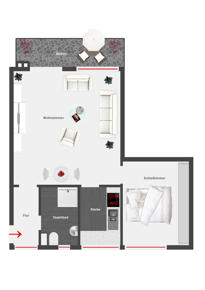 Raumaufteilung Grundriss Etagenwohnung Bargteheide