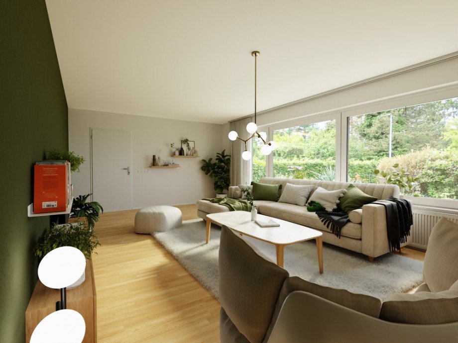 Wohnzimmer_Visualisierung Einfamilienhaus Bargteheide