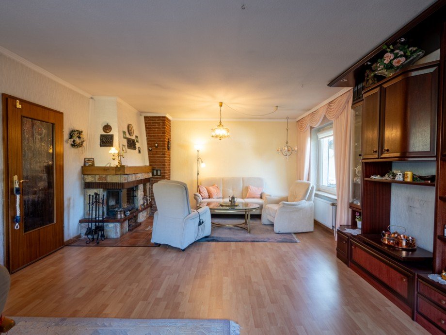 Blick Wohnbereich Doppelhaush�lfte Hamburg / Meiendorf