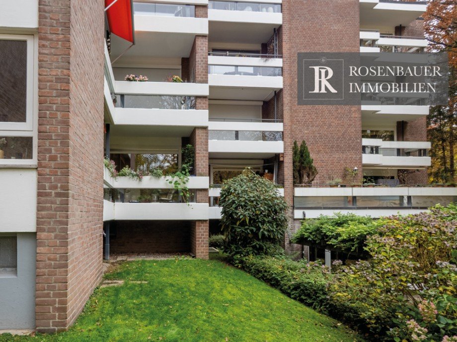 Wohnanlage R�ckseite Erdgeschosswohnung Hamburg